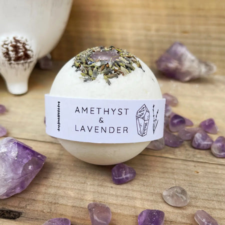 Amethyst and Lavender  Bath Bombs