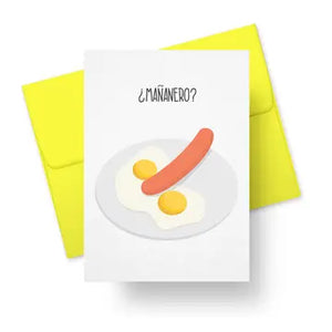 ¿Mananero? Salchicha Con Weenie Greeting Card