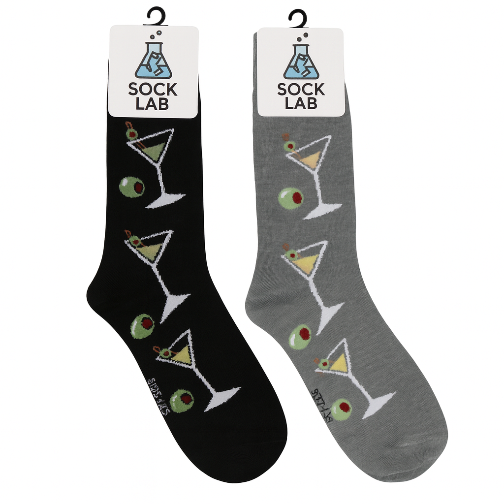 Martinis Mens Crew Sock