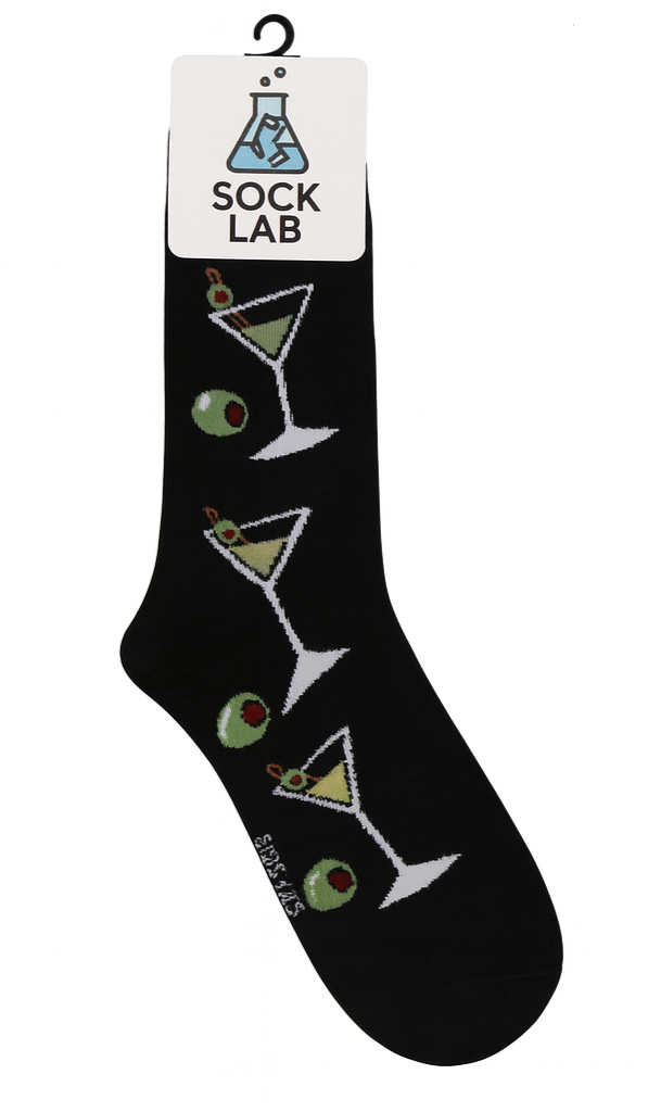 Martinis Mens Crew Sock