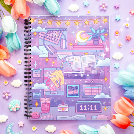 Study Night Spiral Notebook