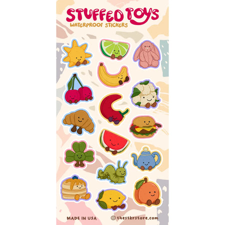 Stuffed Toys Sticker Sheets