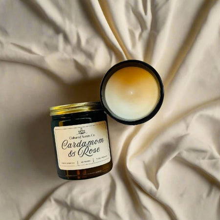 Cardamom & Rose 9oz Soy Candle