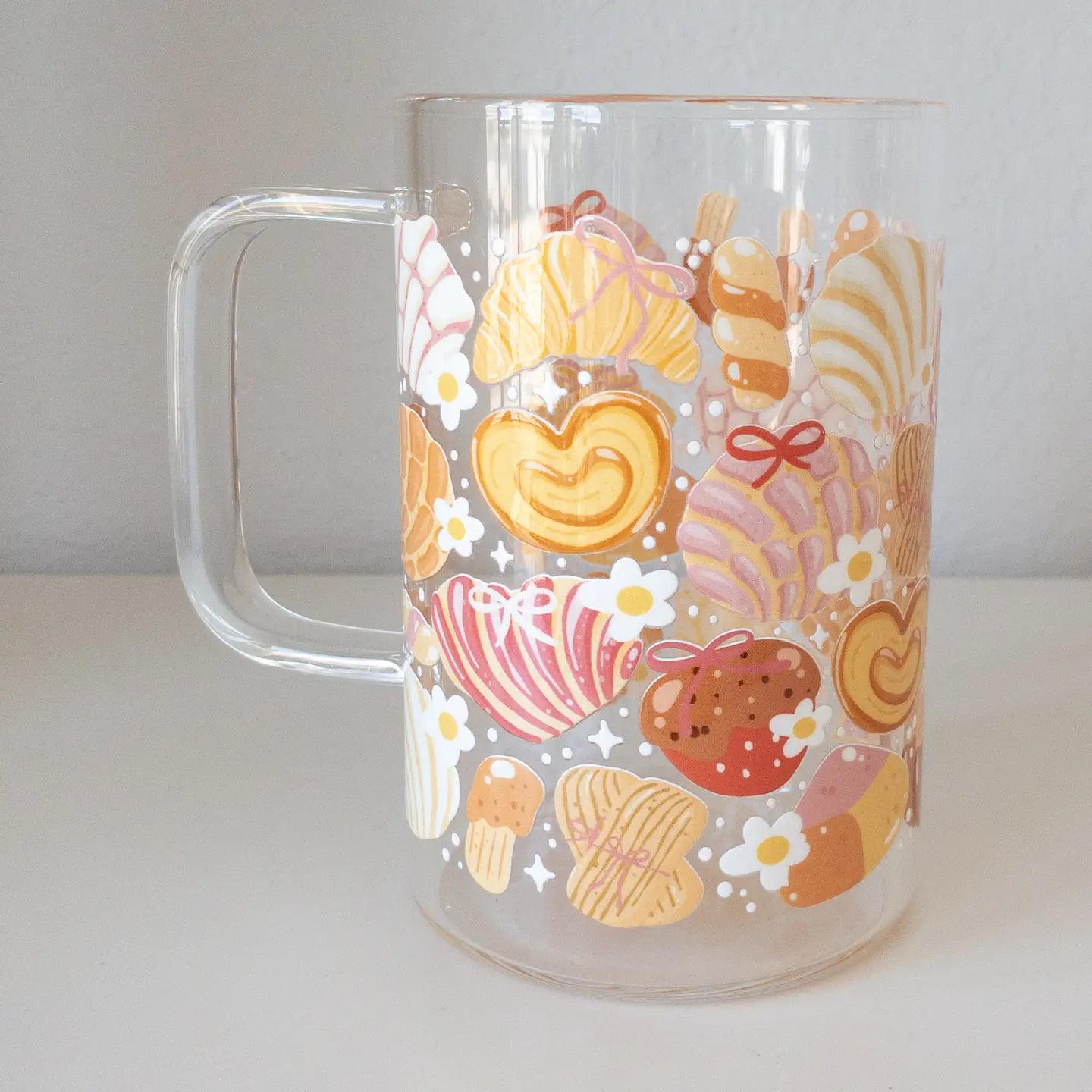 Pan Dulce Glass Mug 18 oz