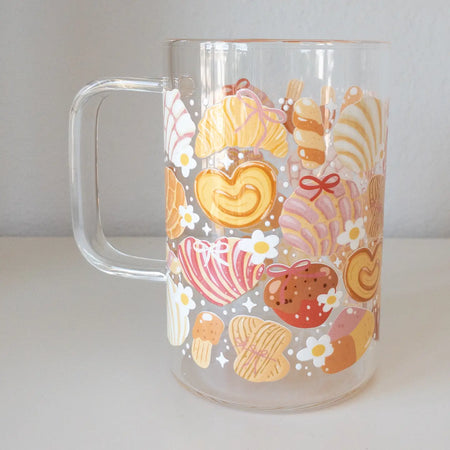 Pan Dulce Glass Mug 18 oz