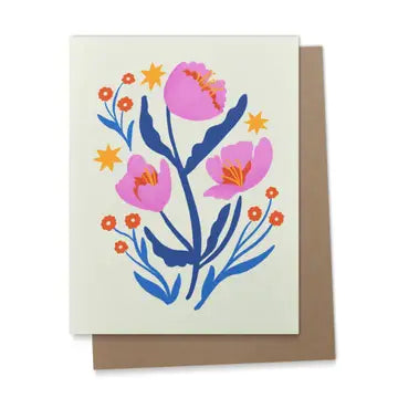 Flores Greeting Card