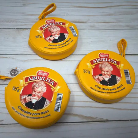 Abuelita Chocolate Leather Coin Purse
