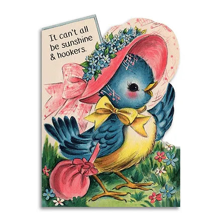 Sunshine & Hookers Sympathy Card