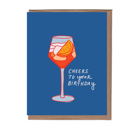 Scratch & Sniff Aperol Spritz Birthday Card