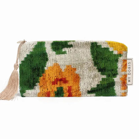 Cream Floral Small Pouch