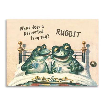Perverted Frog Joke Greeting Card