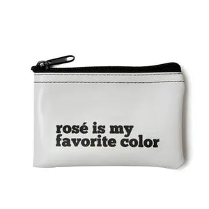 Rose Is My Favorite Color Vinyl Zip Pouch