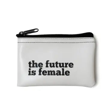 The Future Is Female Vinyl Zip Pouch