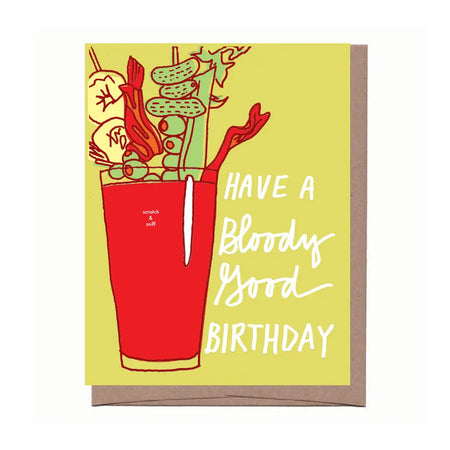 Scratch & Sniff Bloody Mary Birthday Card