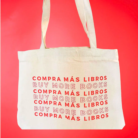 Buy More Books Zipper Tote Bag
