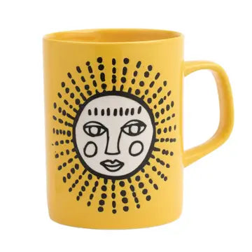 Sunshine Embossed Ceramic Mug