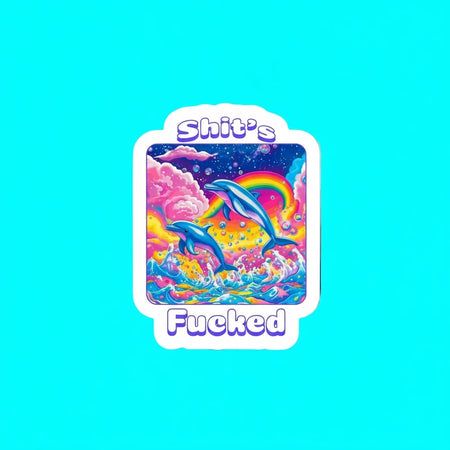 Shit’S Fucked Funny 90s Sticker