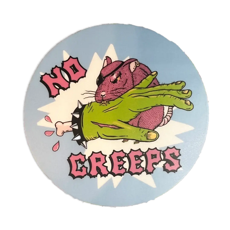 No Creeps Sticker