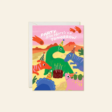 Dinosaur Party Birthday Card