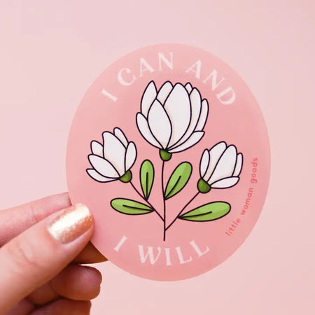 I Can & I Will - Empowering Feminist Vinyl Sticker