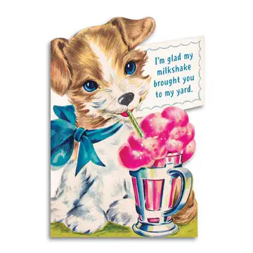 Milkshake Theme Greeting Card