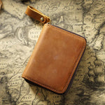 Accordion Zip Leather Wallet