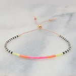 Adjustable Seed Bead String Bracelet