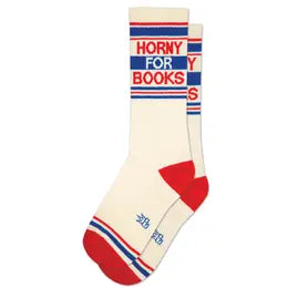 Horny For Books Crew Socks