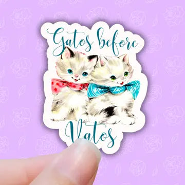 Gatos Before Vatos Sticker