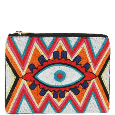 Embroidered Eye Pouch