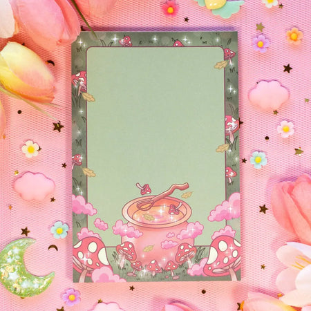 Mushroom Cottage Core Notepad
