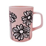 Daisy Embossed Ceramic Mug