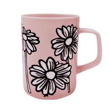 Daisy Embossed Ceramic Mug