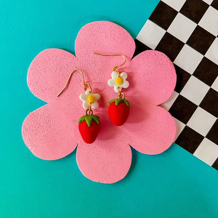 Strawberry Garden Hanging Earrings