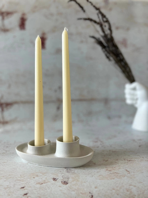 Dual Candlestick and Tea Light Candle Holder