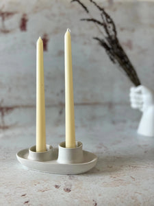 Dual Candlestick and Tea Light Candle Holder