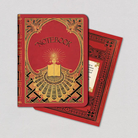Red And Gold Vintage Notebook