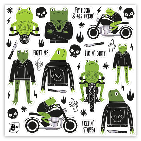 Riding Dirty Rebels Sticker Sheet
