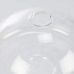4" Clear Glass Mushroom Vase