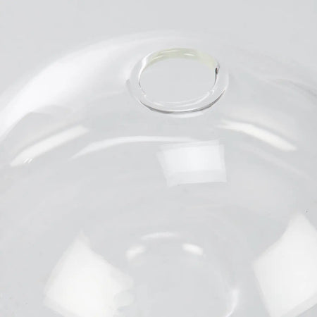 4" Clear Glass Mushroom Vase