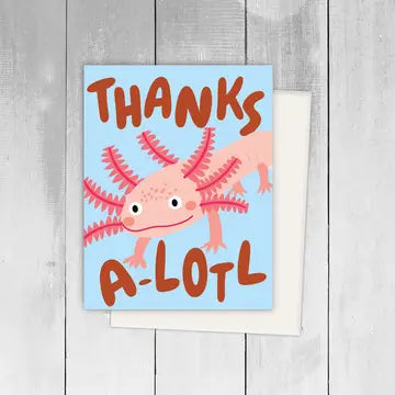 Thanks Alotl Spanish Greeting Card