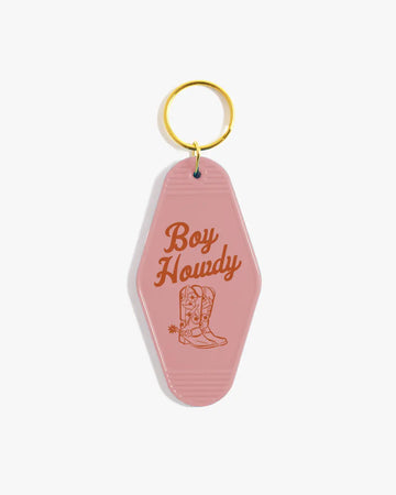 Boy Howdy Western Keychain