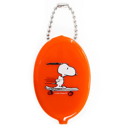 Snoopy Skateboard Coin Pouch Keychain