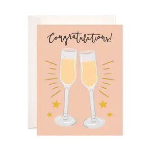 Cheers Campagne Congratulations Card