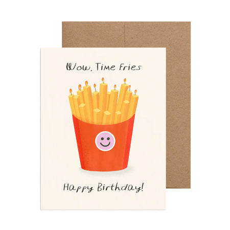 Time Fries Birthday Greeting Card