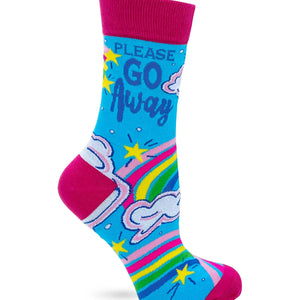 Please Go Away Women's Crew Socks