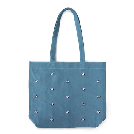 Snoopy Embroidered Tote Bag (Denim)
