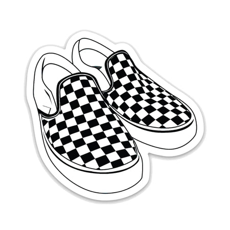 Checkerboard Shoes Sticker