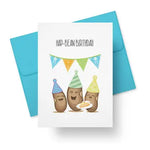 Hap-Bean Birthday Card