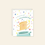 Toast Pun Congratulations Card